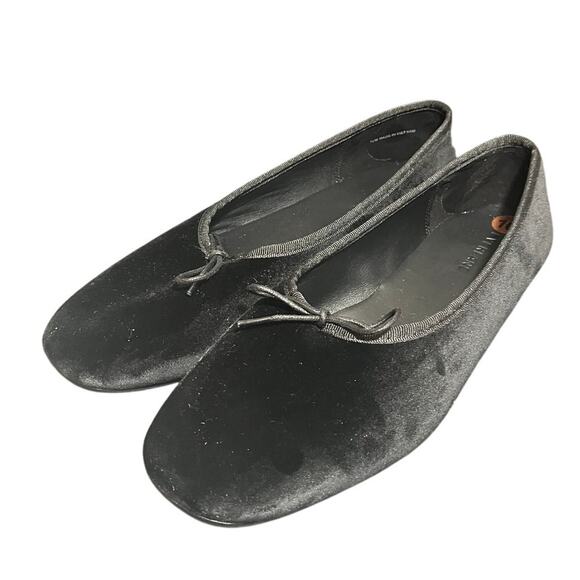 NEW Everlane The Day Ballet Flat in Black Velvet Womens Size 10 - Picture 1 of 8